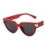 Lentes rojos de gato triangulares