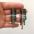 Aretes cristales multicolor