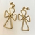 Aretes cruces acero inoxidable - comprar en línea
