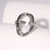 Anillo círculo hueco plateado Acero Inoxidable - comprar en línea