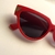 Lentes rojos de gato triangulares - comprar en línea