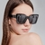 Lentes ojo de gato grande negro - comprar en línea