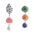 Aretes coloridos irregulares