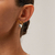 Aretes corazón con moño acero inoxidable