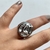 Anillo martillado chunky Acero Inoxidable en internet
