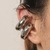 Ear cuff chunky liso Acero Inoxidable - mijoyero.mx