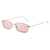 Lentes cuadrados rosa