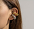 Ear cuff con textura chunky Acero Inoxidable