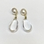 Aretes perla con gota acrílico - mijoyero.mx