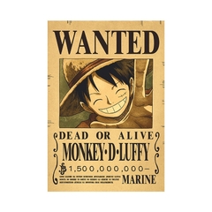 Imagem do cartaz de procurados de one piece atualizado