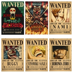 cartaz de procurados de one piece atualizado na internet