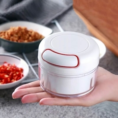 Mini Processador Manual Triturador de Alimentos 2 Laminas