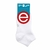 ELEMENTO SOQUETE ALGODON JUVENIL COLEGIAL COLOR BLANCO (E-105B)