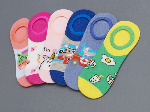 FLOYD SOQUETE INVISIBLE SURTIDO ESTAMPADO NIÑOS (F-62)