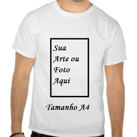 Camiseta Camisa Personalizada Masculino Feminino Unissex Adulto Com Sua Estampa Foto Imagem Sua Arte Aqui