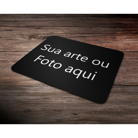 Mouse pad Personalizado com a sua Foto Arte Logo 28x20cm