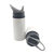 Squeeze Branco Alumínio Sublimável Sublimação Bico Canudo Sport 600ml