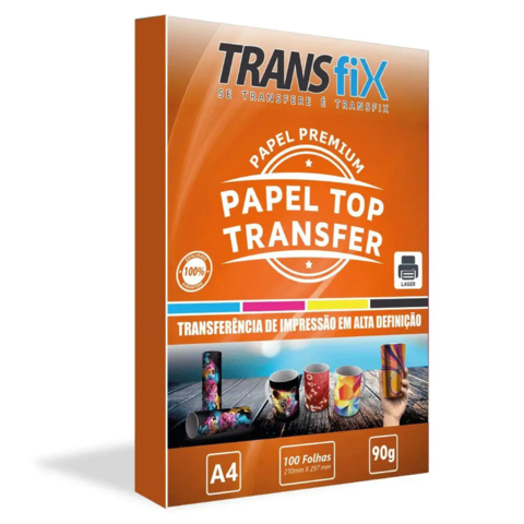 Papel Transfer Laser Top Transfer Transfix 90g 100 Folhas