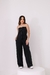 Macacão Longo Jeans ( Preto )