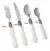 SET X24 CUBIERTOS BACCI FIRENZE SAKURA BLANCO - La Catalana deco y bazar