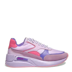 Tênis Santa Lolla Couro Camurça Lilás Alfazema