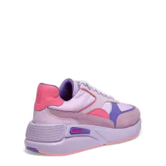 Tênis Santa Lolla Couro Camurça Lilás Alfazema - Calçare Calçados