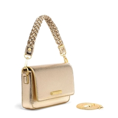 Bolsa Transversal Santa Lolla Ouro Metalizado - comprar online