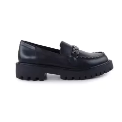 Loafer Feminino Lia Line Oxford Preto - Calçare Calçados