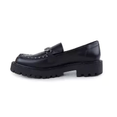 Loafer Feminino Lia Line Oxford Preto - comprar online