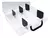 CAJA ORGANIZADORA PLASTICA REFORZADA 11 DIVISIONES 24x21x6cm transparente manija clips 5 divisores extraibles - 4G ELECTRÓNICA
