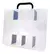 CAJA ORGANIZADORA PLASTICA REFORZADA 11 DIVISIONES 24x21x6cm transparente manija clips 5 divisores extraibles