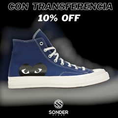 CONVERSE CDG "PLAY BLUE"