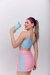 Conjunto de shorts saia bicolor - LION FITNESS