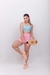 Conjunto de shorts saia bicolor