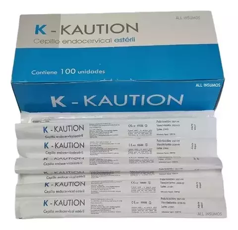 CEPILLO ENDOCERVICAL ESTÉRIL KAUTION X 100 U