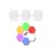 SET 3 LUCES LED RGB + CONTROL A PILA - comprar online