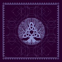 Paño Tarot 70 cm. x 70 cm. c/bolsa