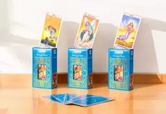 Kit Cartas Tarot Ángeles + Paño 70 x 70 cm. - Tienda Aromas del Sahukan