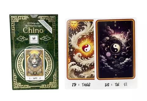 Mazo Carta El Oraculo Del Horóscopo Chino con moneda Iluminarte