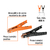 Pinzas caiman para cable pasa corriente, 2 piezas - DOCE92