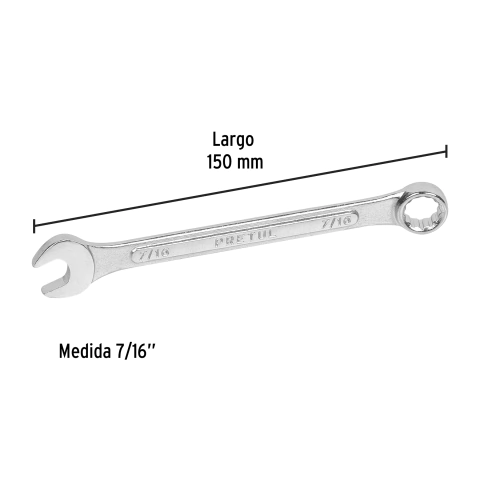 Imagen de Llave combinada std PRETUL