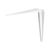 Mensulas de acero, 5 X 6", blanco - comprar en línea