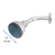 Regadera redonda, cabeza ABS, 3', Basic - DOCE92