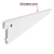 Mensula plana blanca para cremallera doble, 22cm - DOCE92