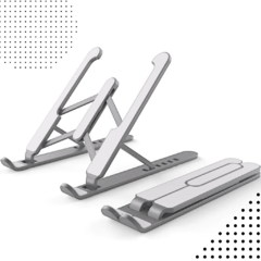 Suporte para Notebook Retrátil e Dobrável com 6 Níveis de Inclinação