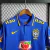 Camiseta Brasil Polo Azul Treino 22/23 - Futeverso