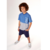 Conjunto Camiseta em Meia Malha e Piquet e Bermuda em Molecotton Jeans Abrange - comprar online