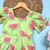 Macaquinho Infantil Menina Luna melancia - comprar online