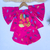 conjunto infantil rosa de banana 