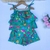 Conjunto safira verde infantil meninas 
